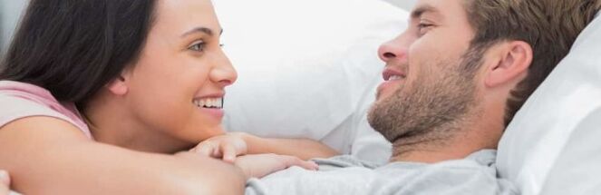 A sexually active man with a woman